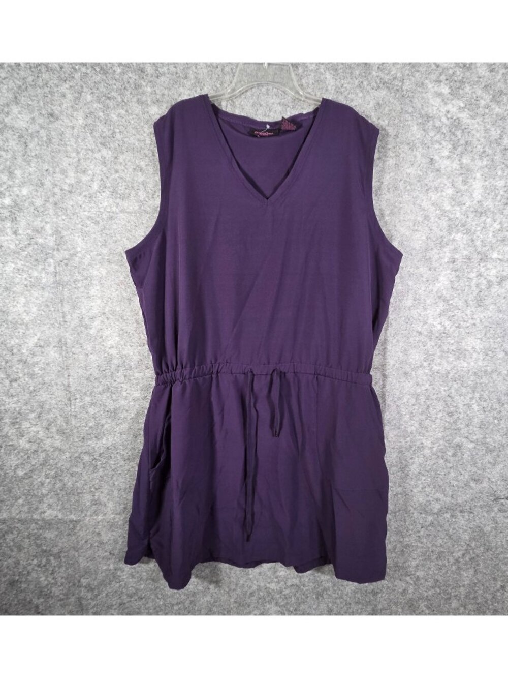 Canyon Creek Women's Athletic Dress Sleeveless Mini  Elastic waist purple Sz 2XL
